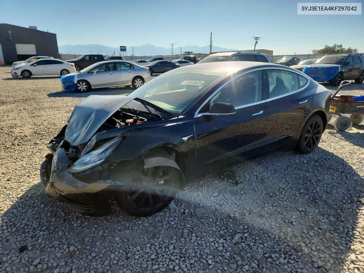 TESLA MODEL 3 2019, VIN 5YJ3E1EA4KF297042