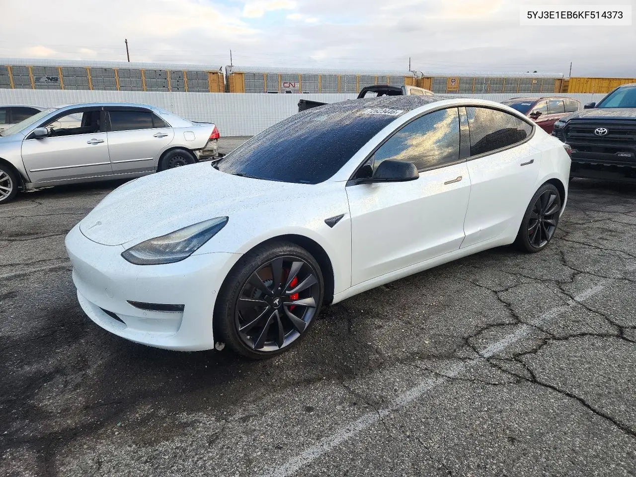 TESLA MODEL 3 2019, VIN 5YJ3E1EB6KF514373