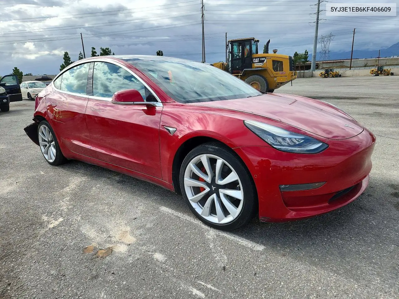 2019 TESLA MODEL 3 VIN 5YJ3E1EB6KF406609 — фото 4