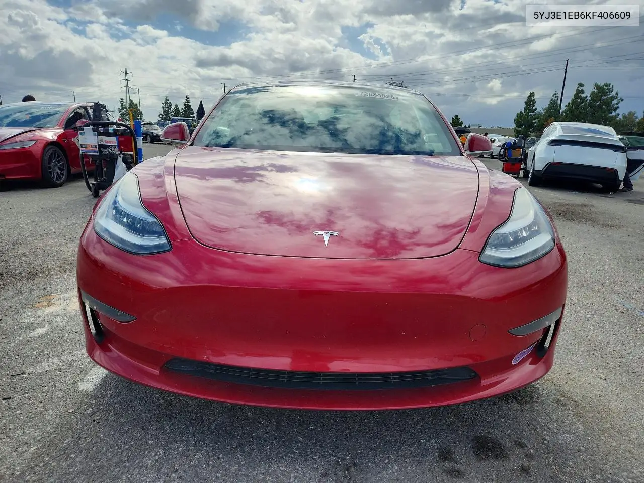 2019 TESLA MODEL 3 VIN 5YJ3E1EB6KF406609 — фото 5