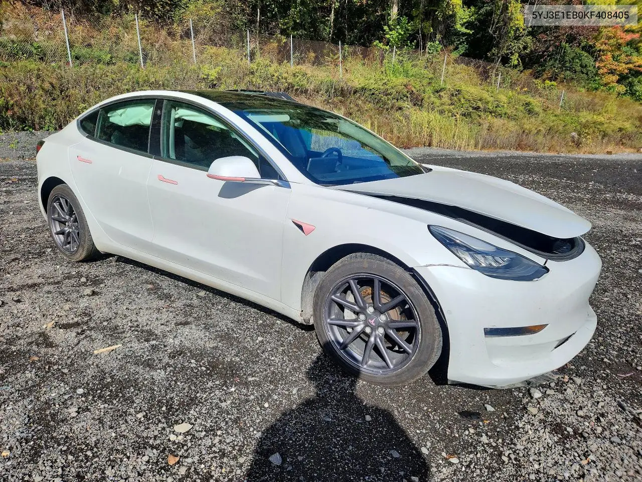 2019 TESLA MODEL 3 VIN 5YJ3E1EB0KF408405 — фото 4