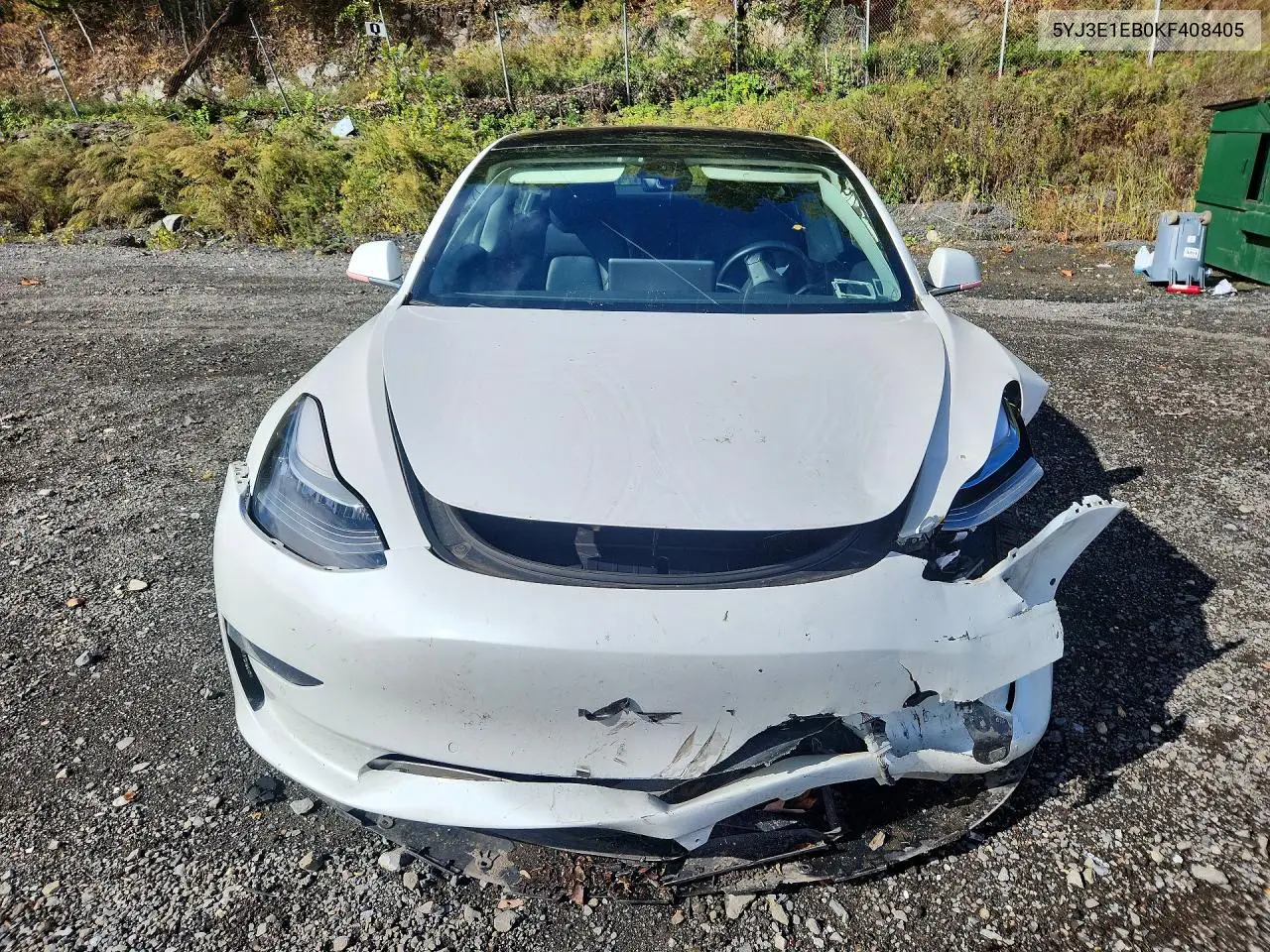 2019 TESLA MODEL 3 VIN 5YJ3E1EB0KF408405 — фото 5
