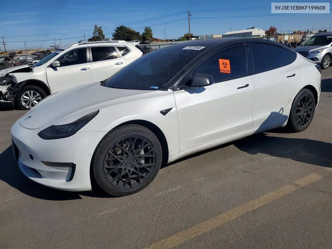 TESLA MODEL 3 2019, VIN 5YJ3E1EB8KF199608