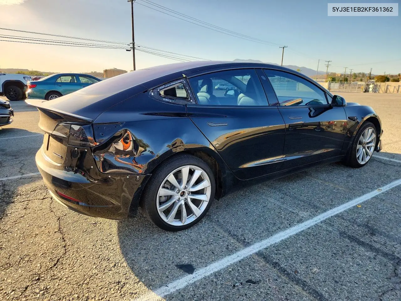 2019 TESLA MODEL 3 VIN 5YJ3E1EB2KF361362 — фото 3