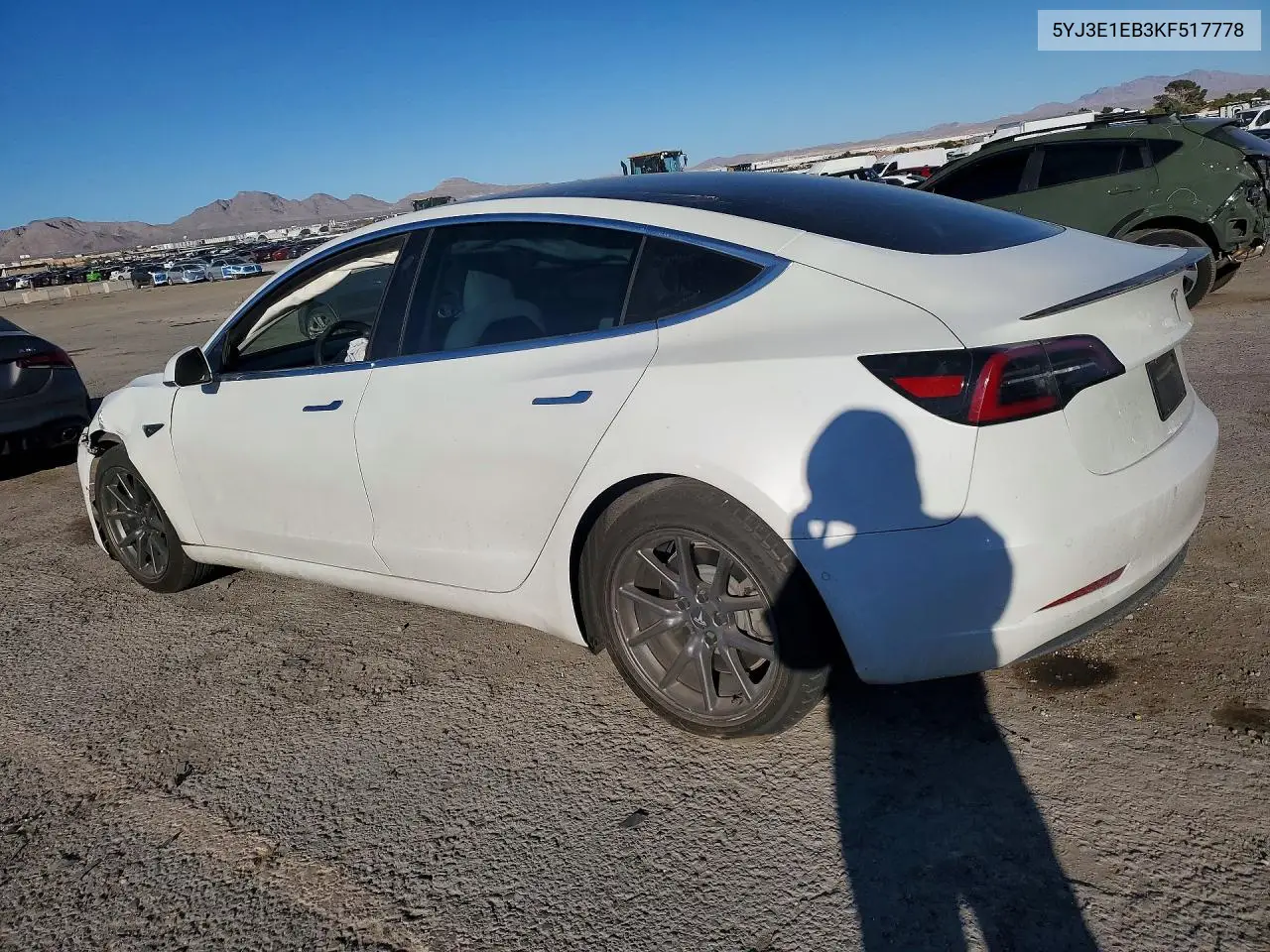 2019 TESLA MODEL 3 VIN 5YJ3E1EB3KF517778 — фото 2