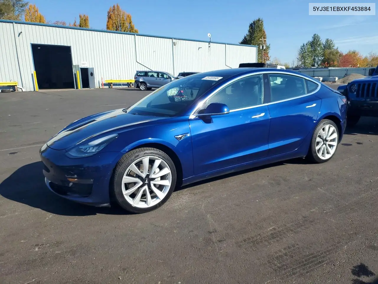 TESLA MODEL 3 2019, VIN 5YJ3E1EBXKF453884