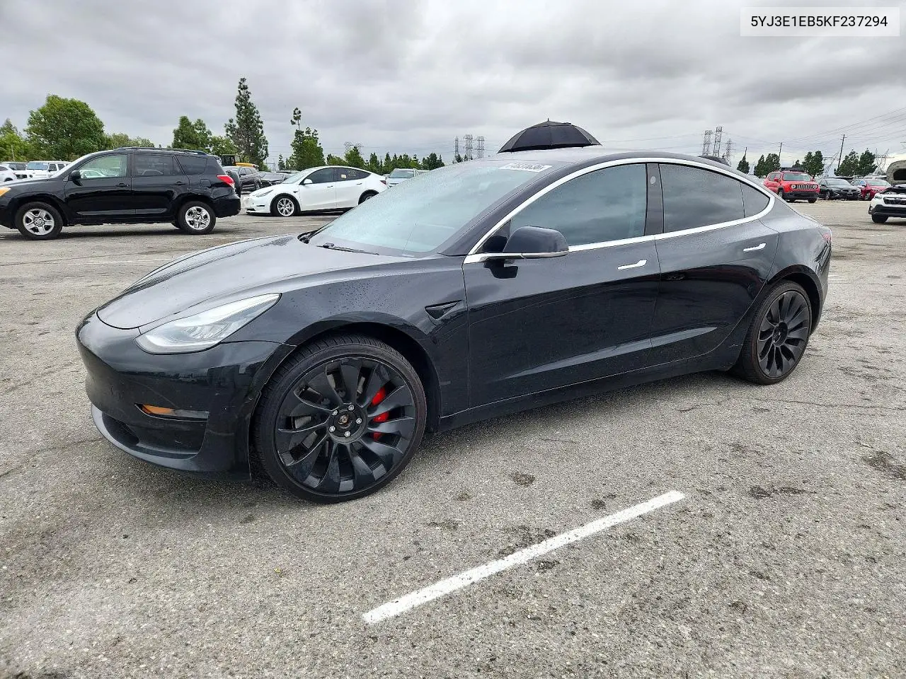 TESLA MODEL 3 2019, VIN 5YJ3E1EB5KF237294