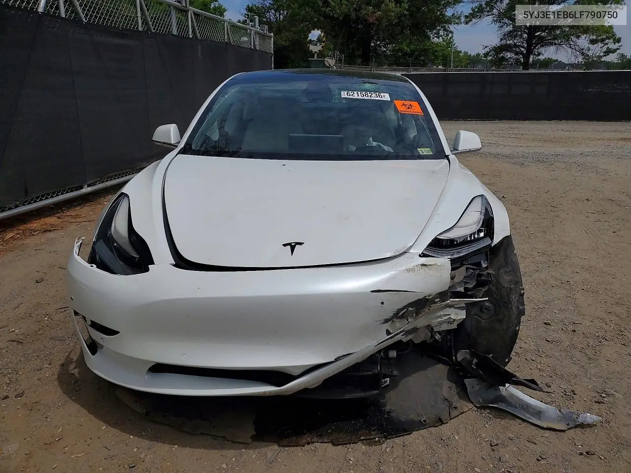 2020 TESLA MODEL 3 VIN 5YJ3E1EB6LF790750 — фото 5