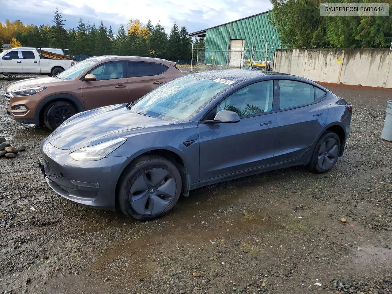 TESLA MODEL 3 2020, VIN 5YJ3E1EC5LF601644