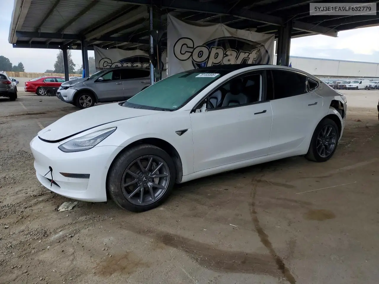TESLA MODEL 3 2020, VIN 5YJ3E1EA9LF632779