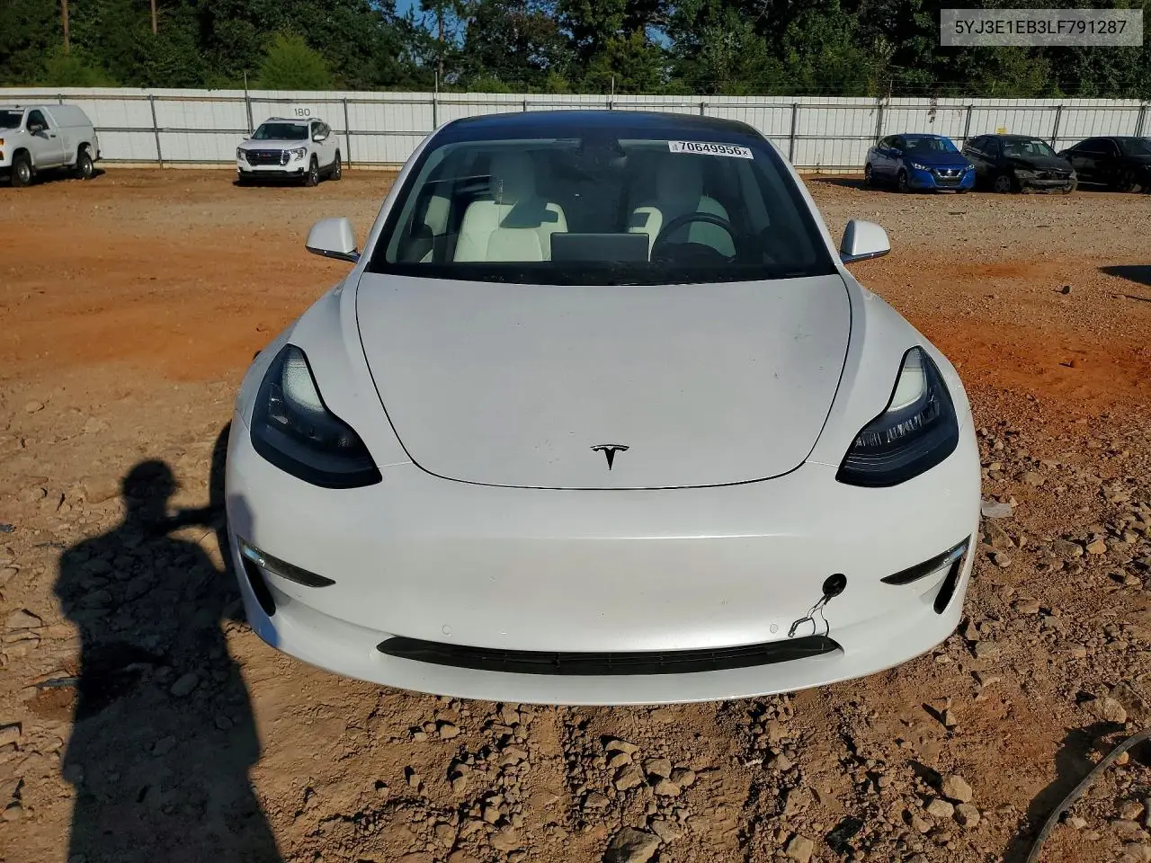 2020 TESLA MODEL 3 VIN 5YJ3E1EB3LF791287 — фото 5