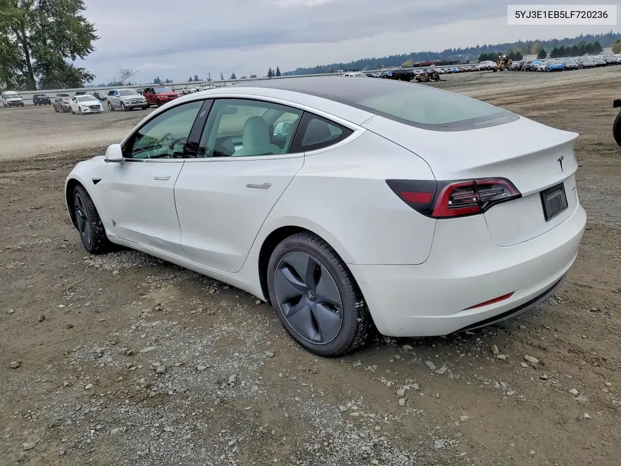 2020 TESLA MODEL 3 VIN 5YJ3E1EB5LF720236 — фото 2