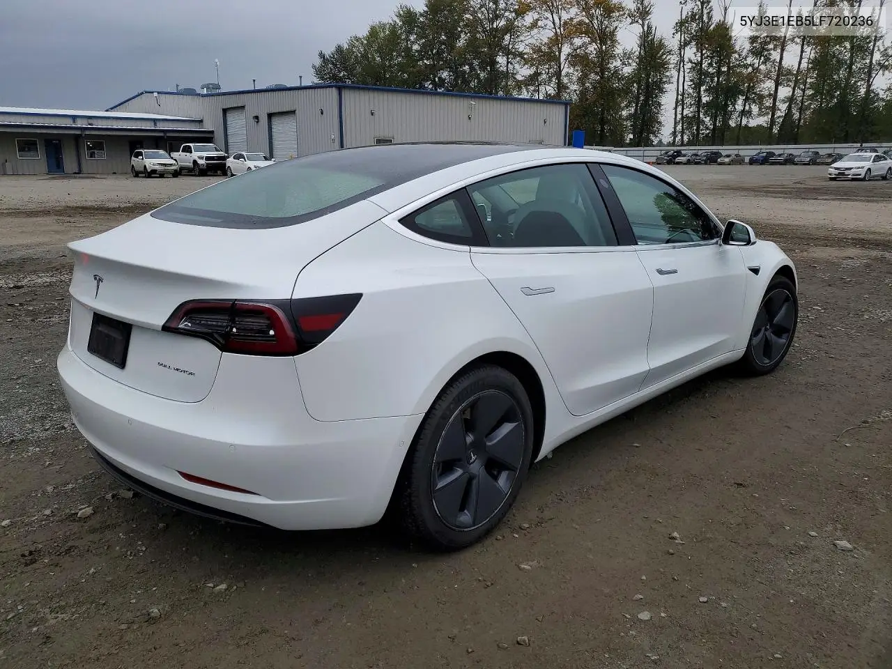 2020 TESLA MODEL 3 VIN 5YJ3E1EB5LF720236 — фото 3