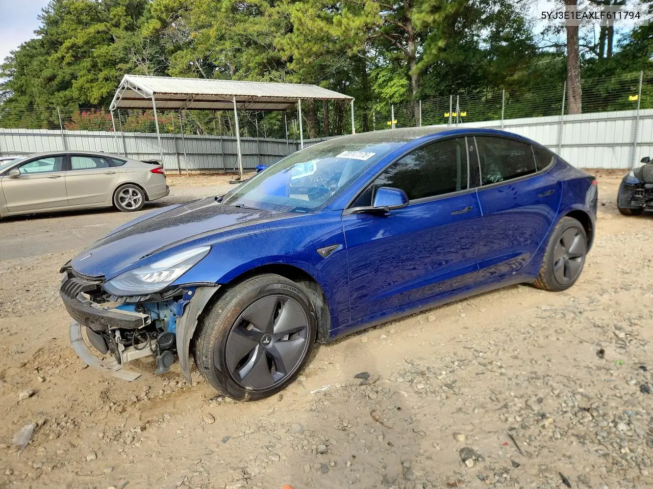 TESLA MODEL 3 2020, VIN 5YJ3E1EAXLF611794