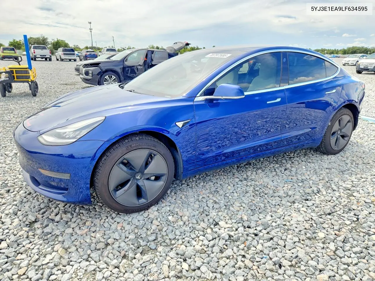 TESLA MODEL 3 2020, VIN 5YJ3E1EA9LF634595