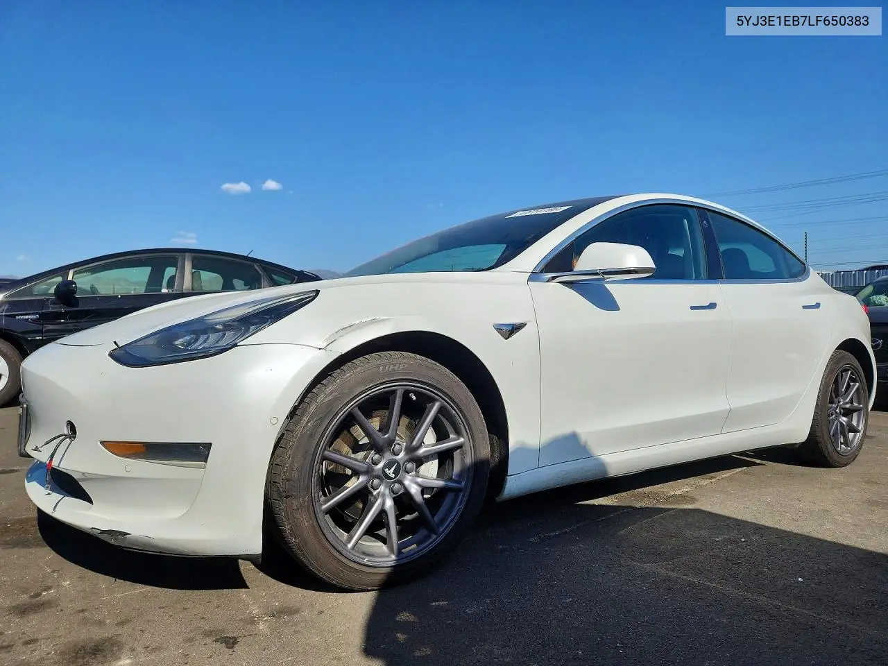 TESLA MODEL 3 2020, VIN 5YJ3E1EB7LF650383