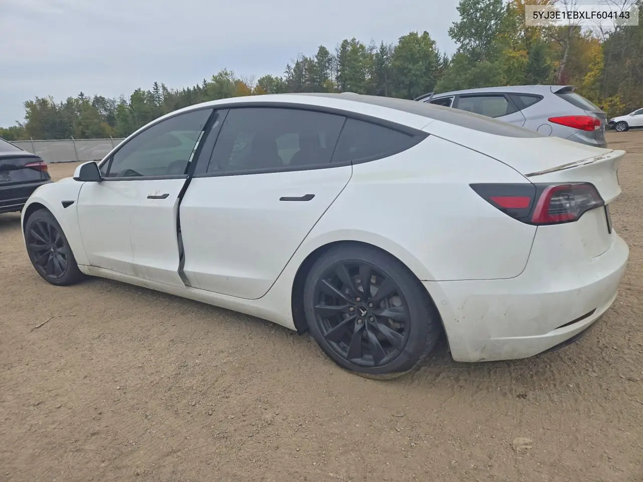 2020 TESLA MODEL 3 VIN 5YJ3E1EBXLF604143 — фото 2
