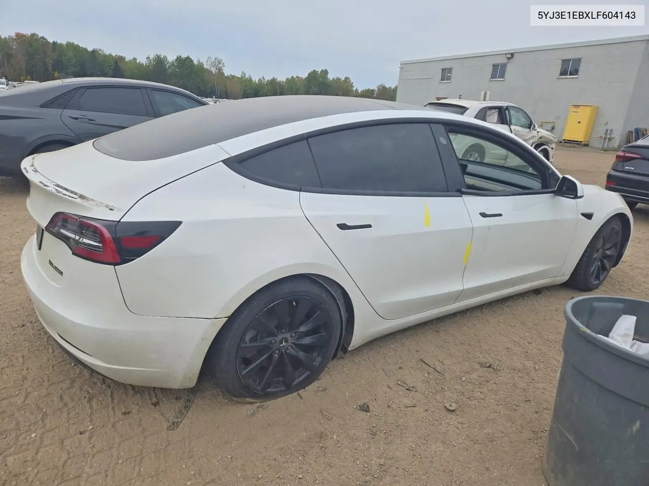 2020 TESLA MODEL 3 VIN 5YJ3E1EBXLF604143 — фото 3