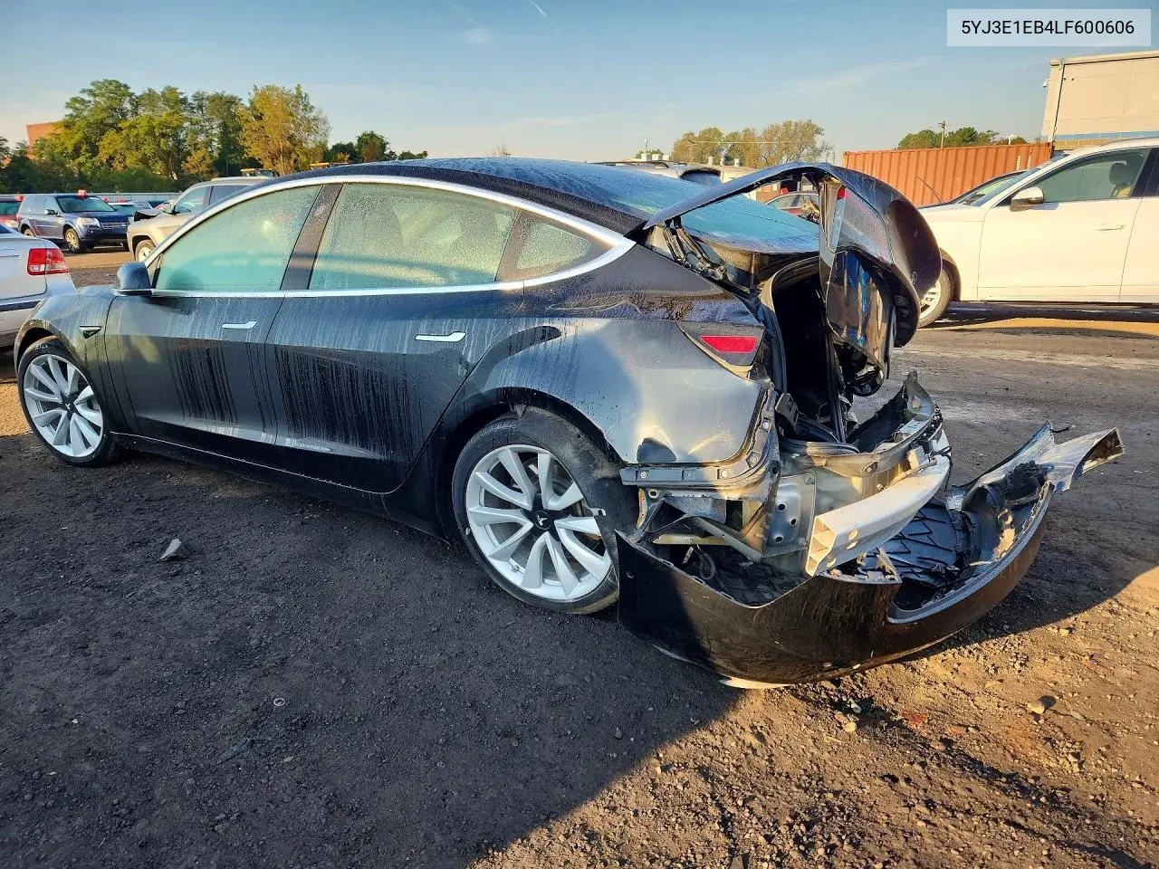 2020 TESLA MODEL 3 VIN 5YJ3E1EB4LF600606 — фото 2