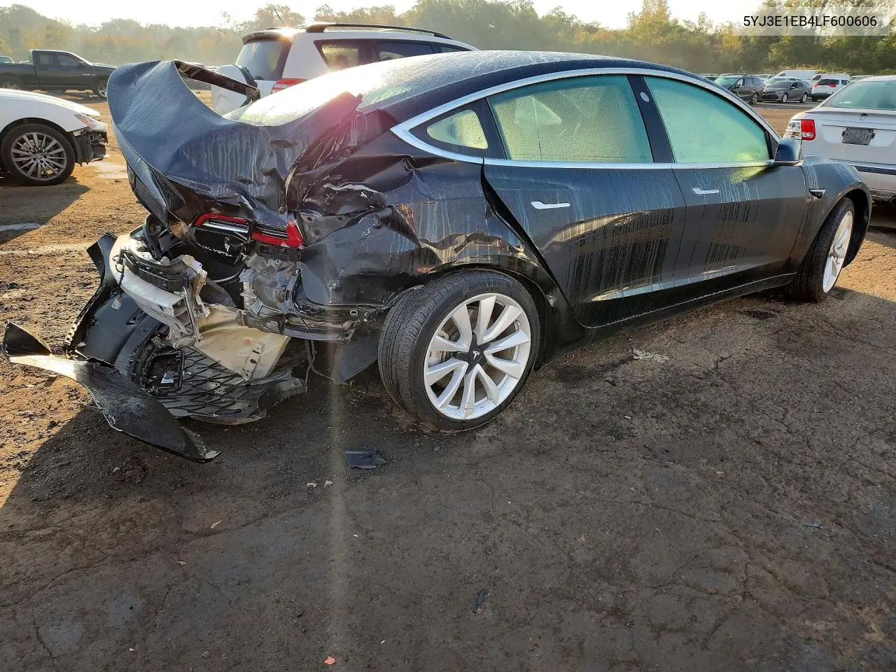 2020 TESLA MODEL 3 VIN 5YJ3E1EB4LF600606 — фото 3