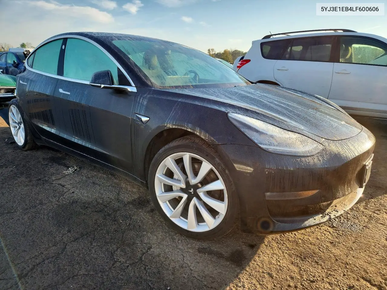 2020 TESLA MODEL 3 VIN 5YJ3E1EB4LF600606 — фото 4