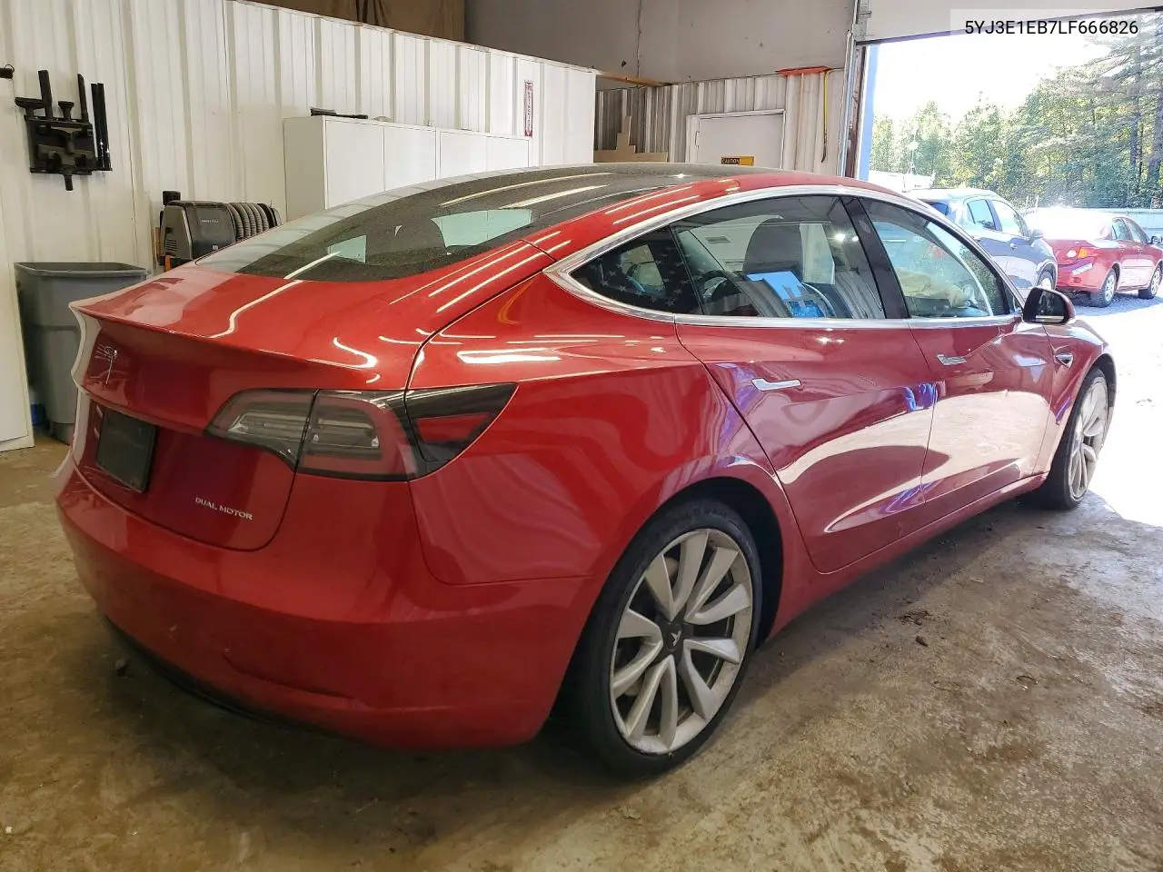 TESLA MODEL 3 2020, VIN 5YJ3E1EB7LF666826