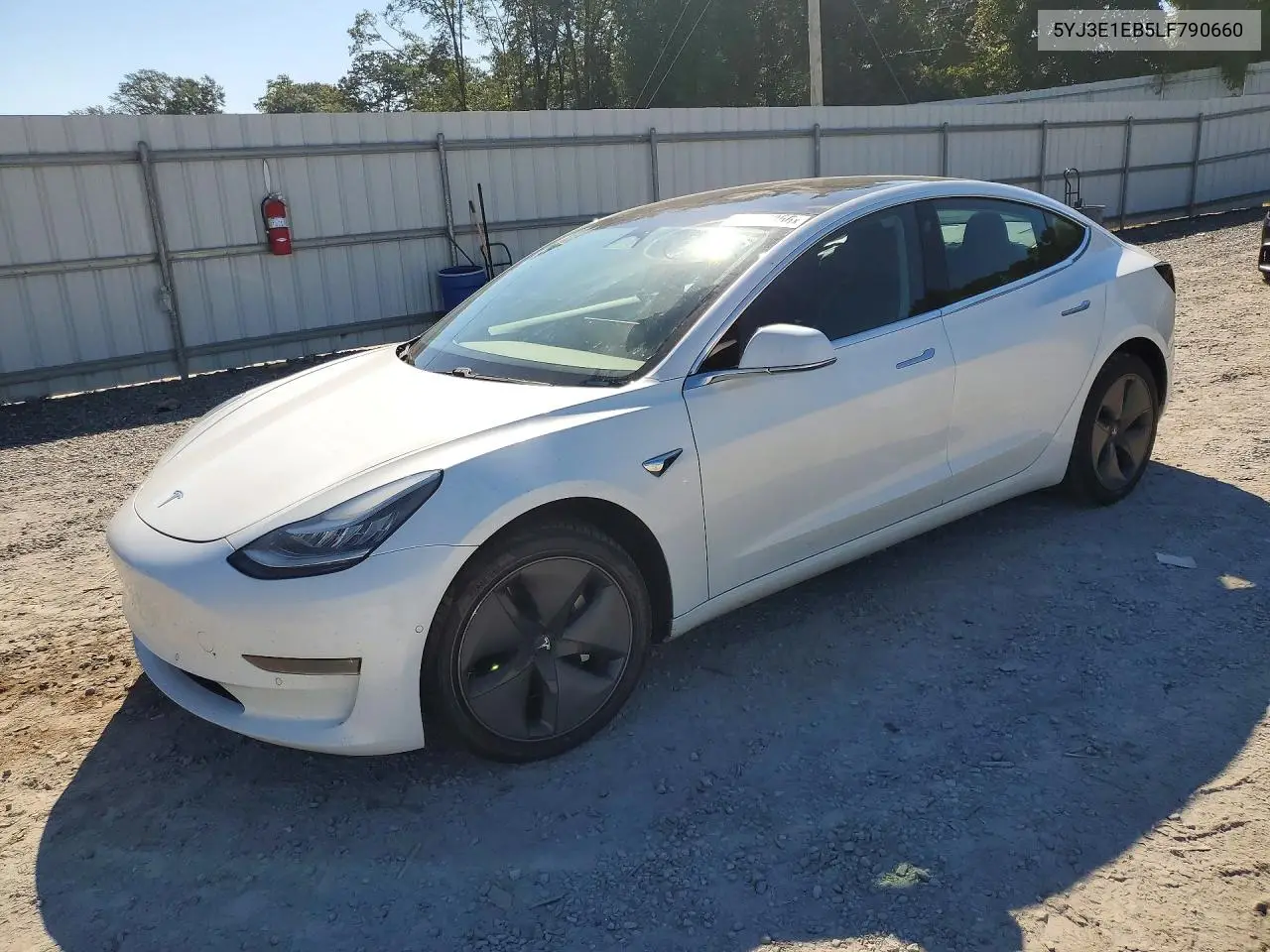 TESLA MODEL 3 2020, VIN 5YJ3E1EB5LF790660