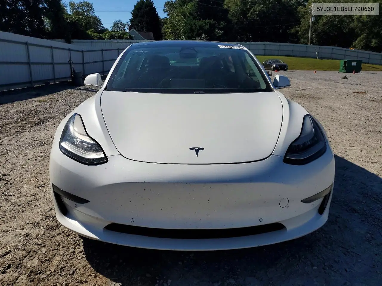 2020 TESLA MODEL 3 VIN 5YJ3E1EB5LF790660 — фото 5