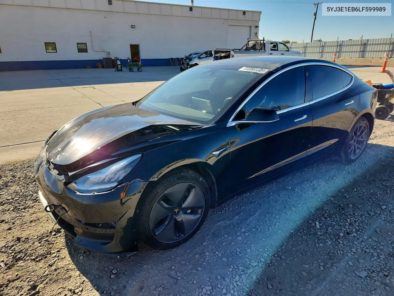 TESLA MODEL 3 2020, VIN 5YJ3E1EB6LF599989