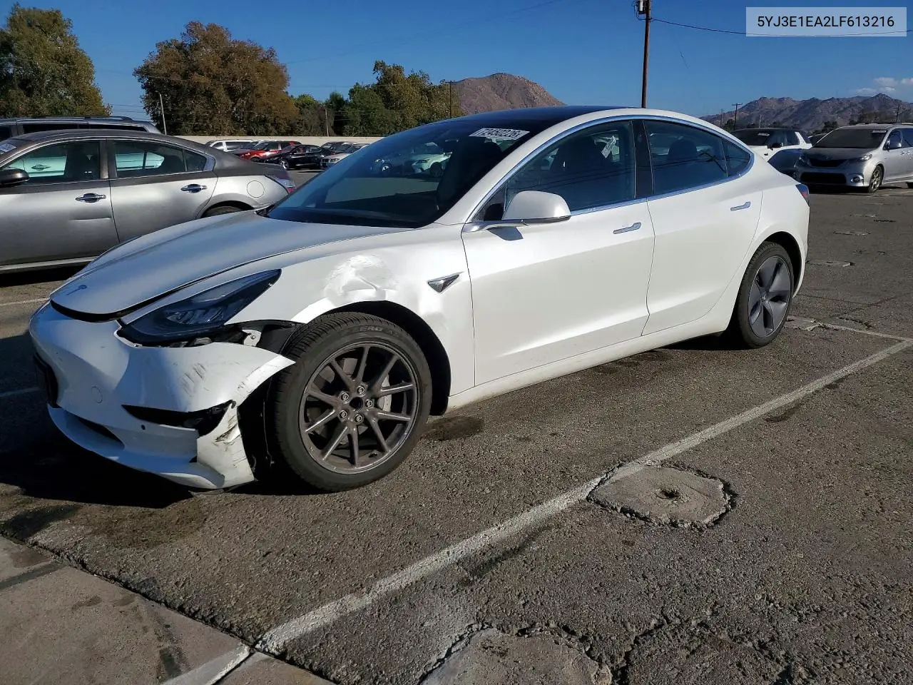 TESLA MODEL 3 2020, VIN 5YJ3E1EA2LF613216