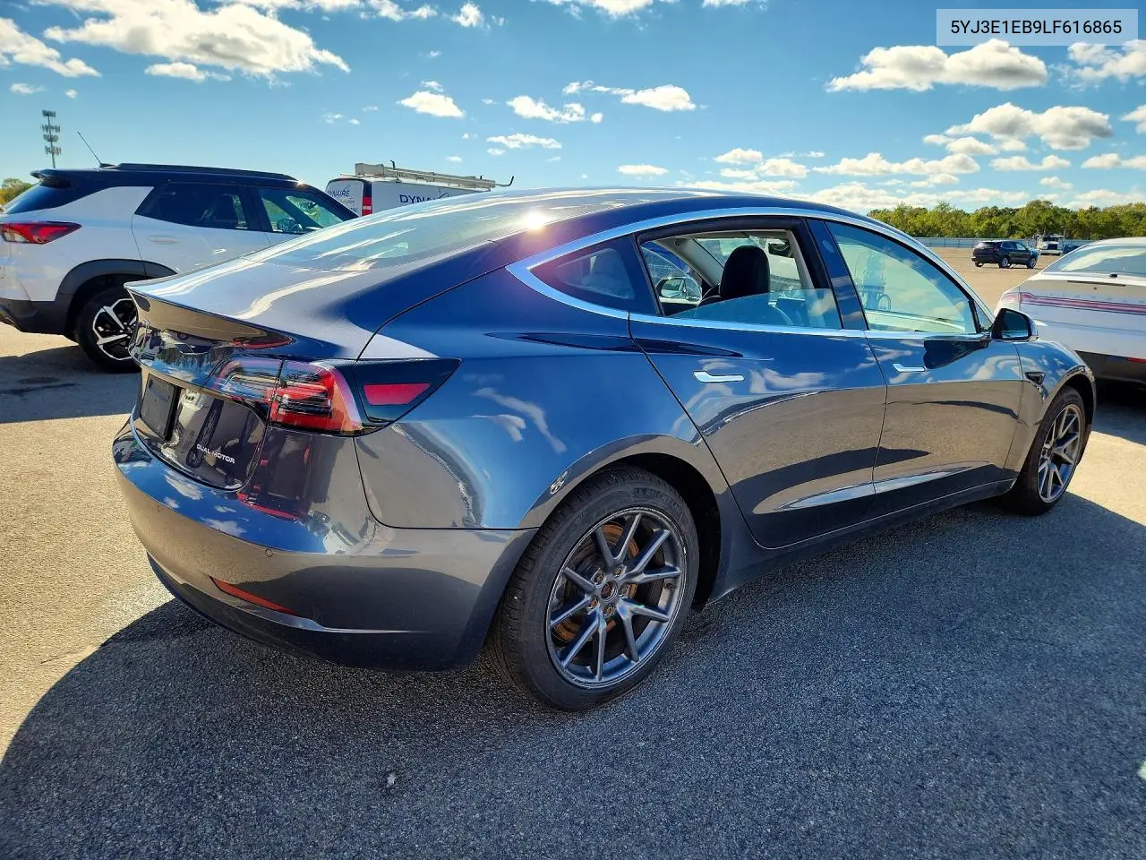 2020 TESLA MODEL 3 VIN 5YJ3E1EB9LF616865 — фото 3