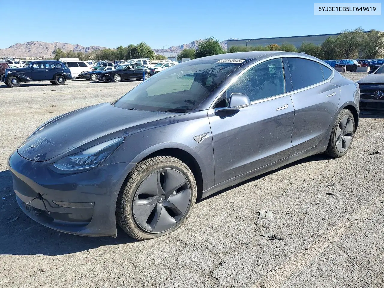 TESLA MODEL 3 2020, VIN 5YJ3E1EB5LF649619