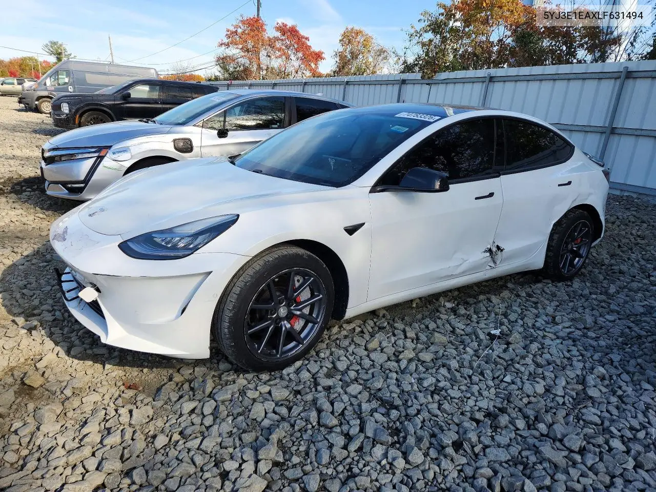 TESLA MODEL 3 2020, VIN 5YJ3E1EAXLF631494
