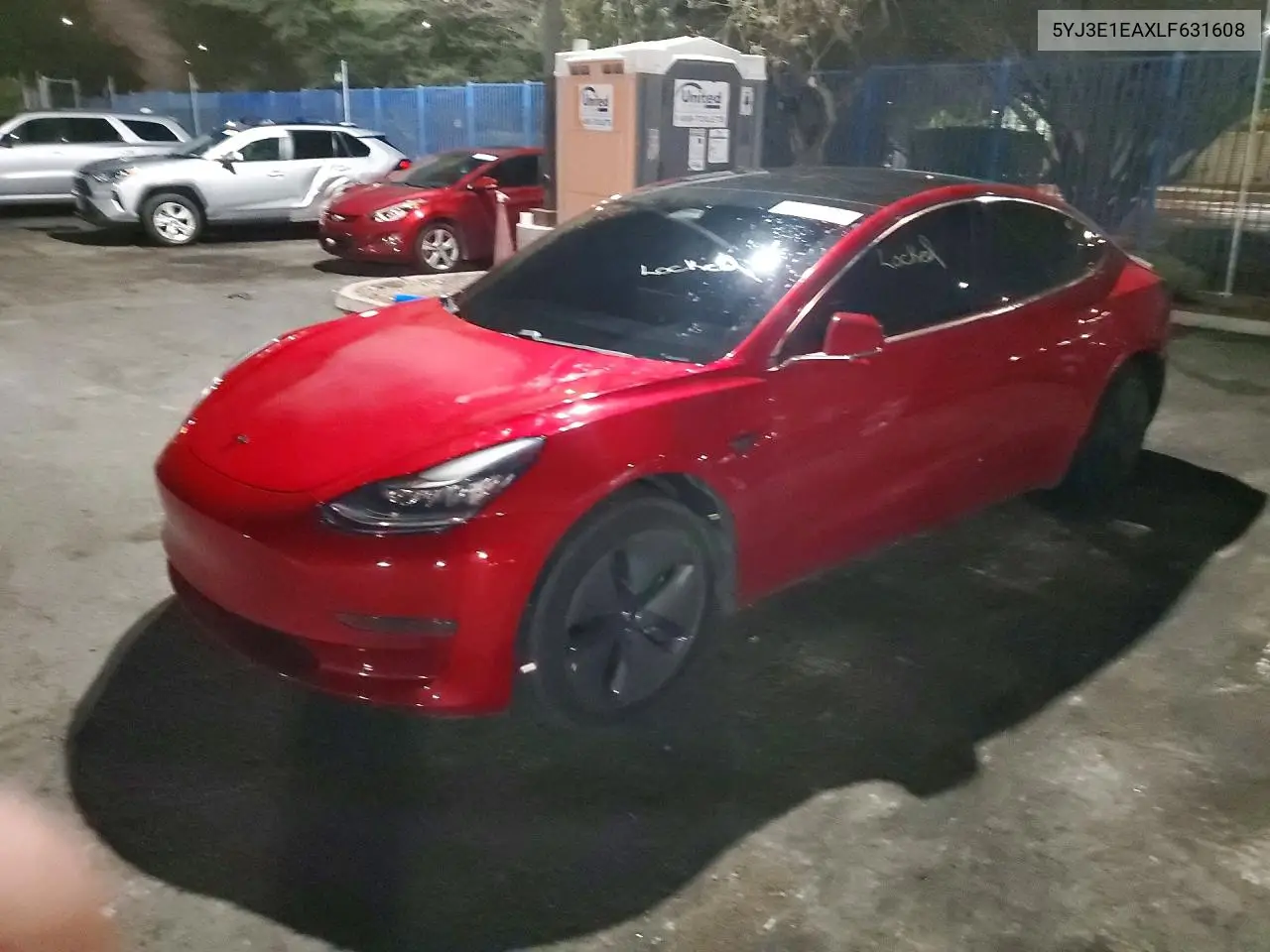 TESLA MODEL 3 2020, VIN 5YJ3E1EAXLF631608