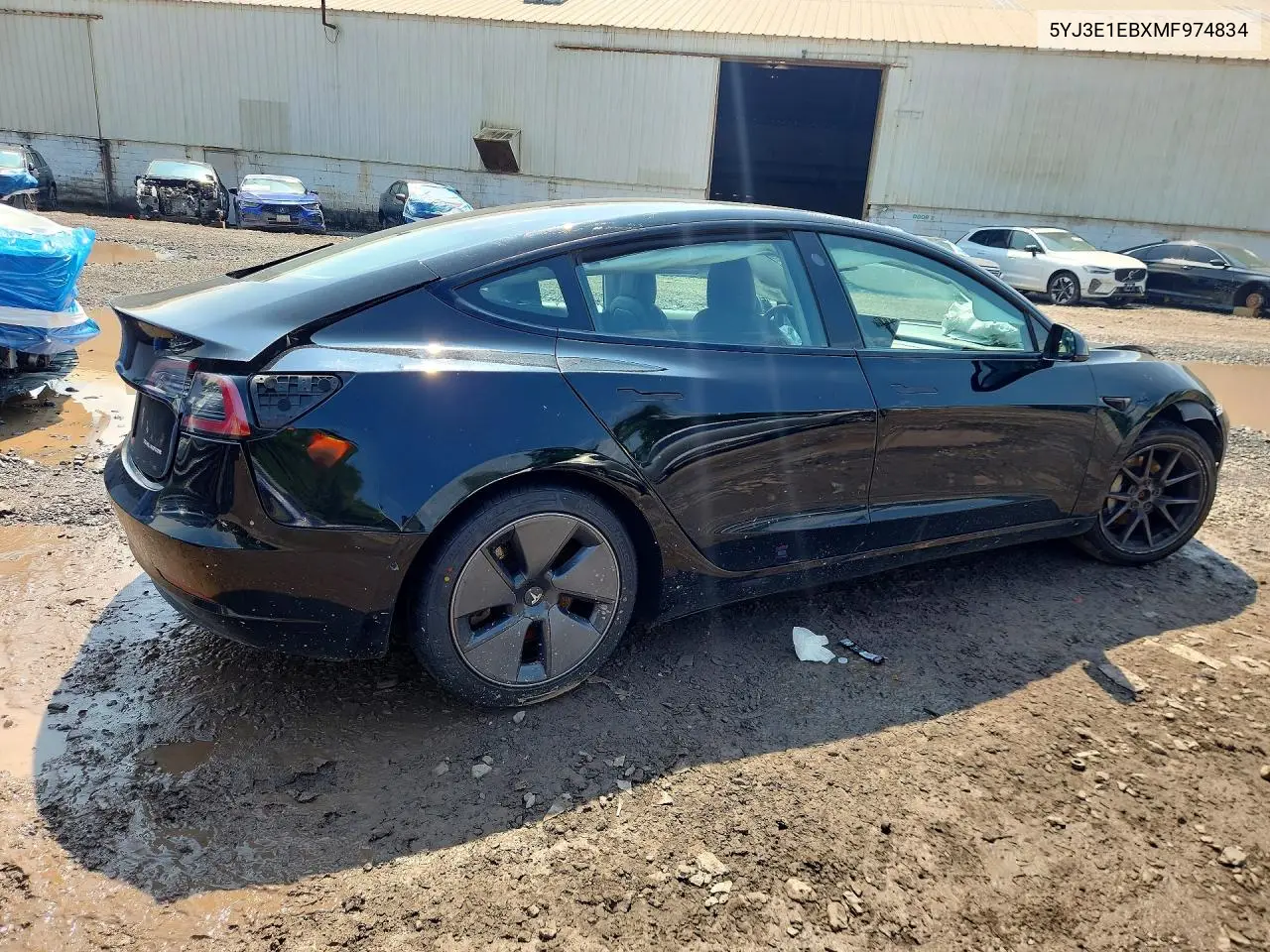 2021 TESLA MODEL 3 VIN 5YJ3E1EBXMF974834 — фото 3