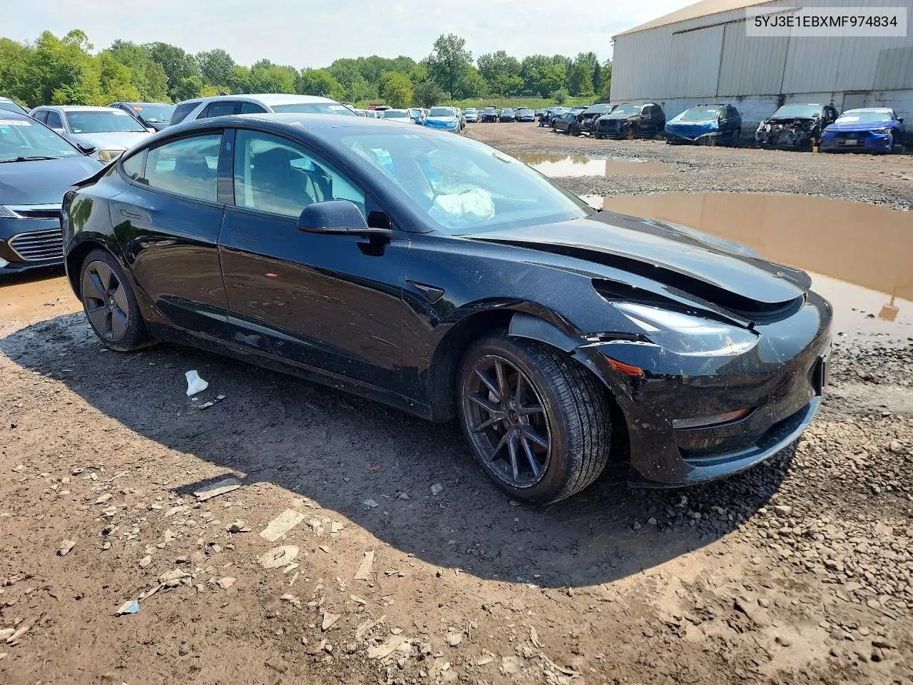 2021 TESLA MODEL 3 VIN 5YJ3E1EBXMF974834 — фото 4
