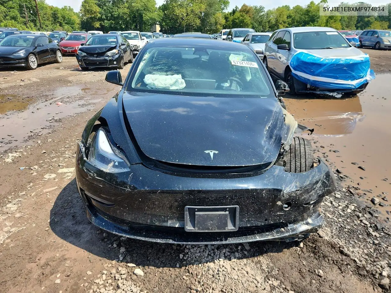 2021 TESLA MODEL 3 VIN 5YJ3E1EBXMF974834 — фото 5