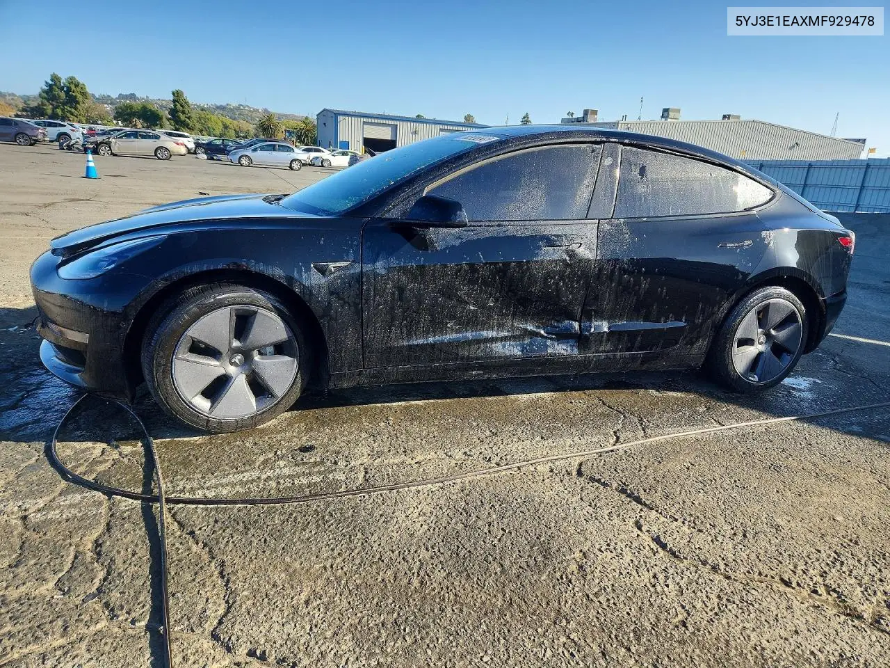 TESLA MODEL 3 2021, VIN 5YJ3E1EAXMF929478