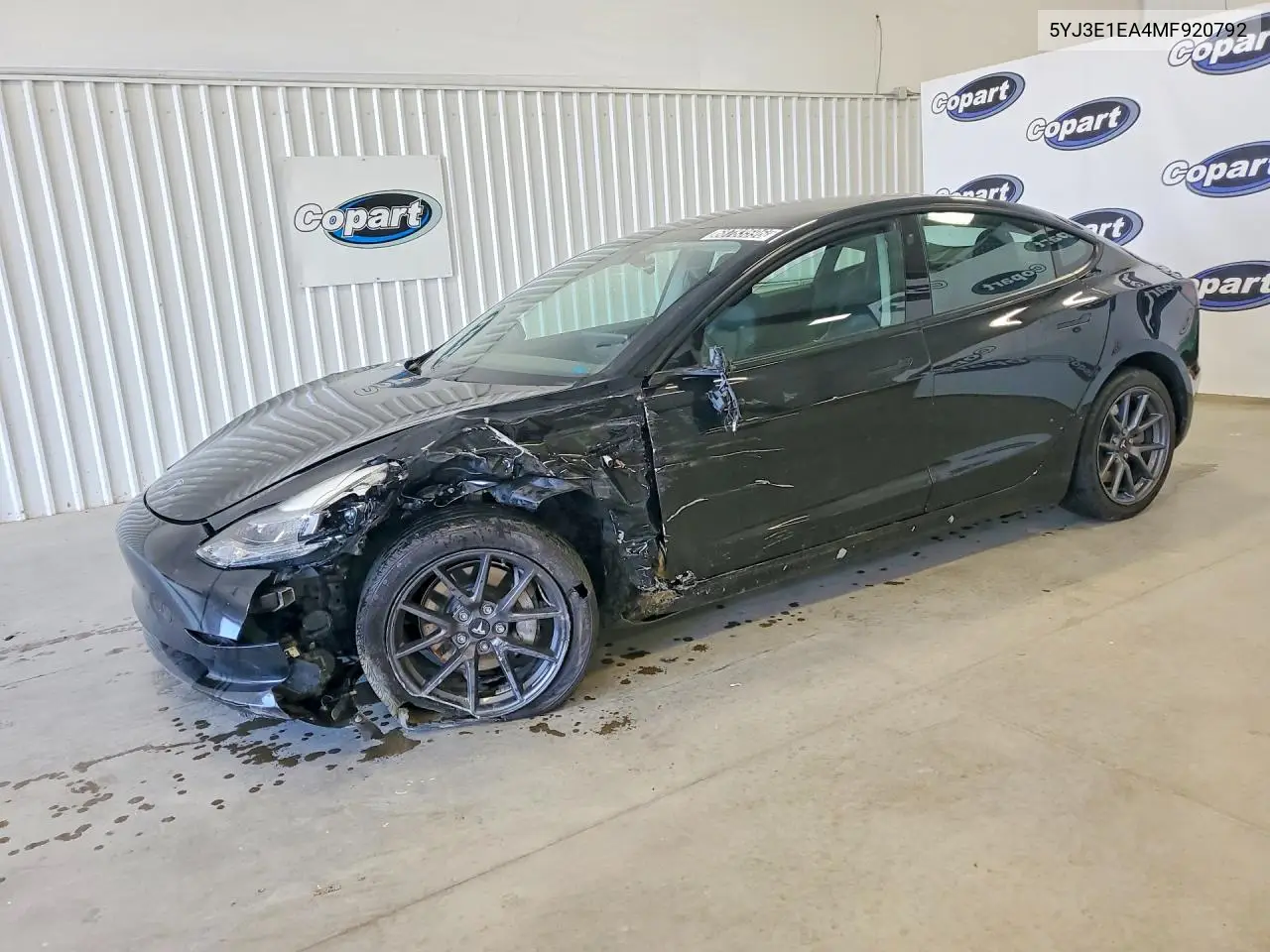 TESLA MODEL 3 2021, VIN 5YJ3E1EA4MF920792