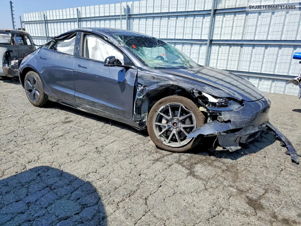 2021 TESLA MODEL 3 VIN 5YJ3E1EB6MF914985 — фото 4