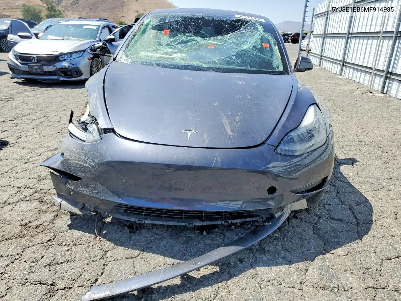 2021 TESLA MODEL 3 VIN 5YJ3E1EB6MF914985 — фото 5