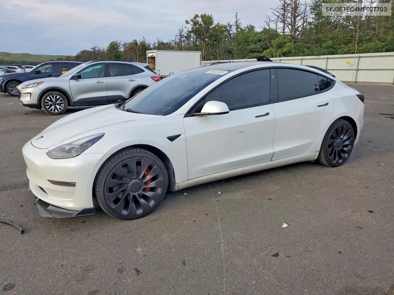 TESLA MODEL 3 2021, VIN 5YJ3E1EC4MF027703