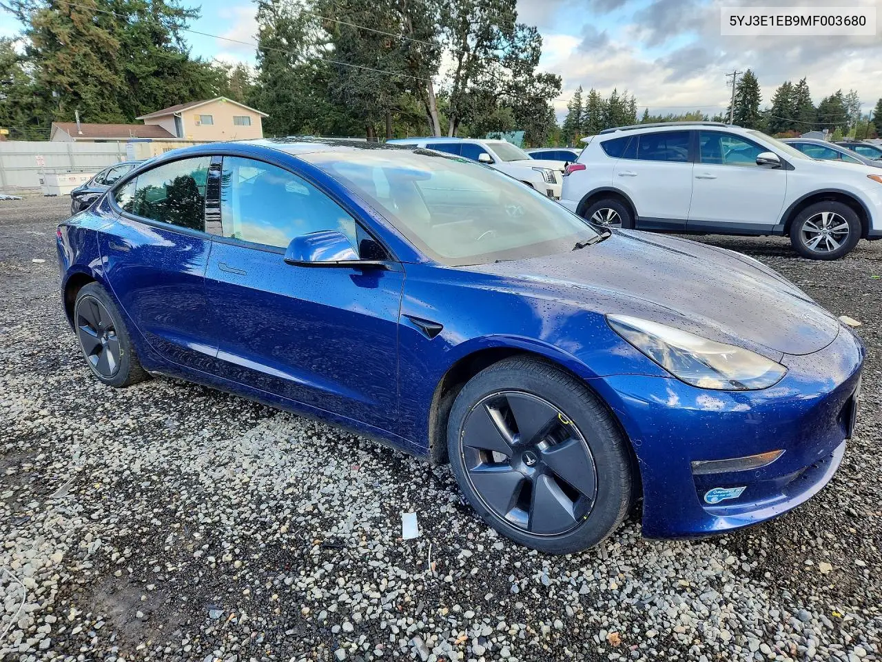 2021 TESLA MODEL 3 VIN 5YJ3E1EB9MF003680 — фото 4