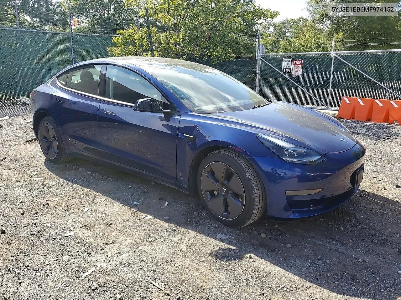 2021 TESLA MODEL 3 VIN 5YJ3E1EB6MF974152 — фото 4