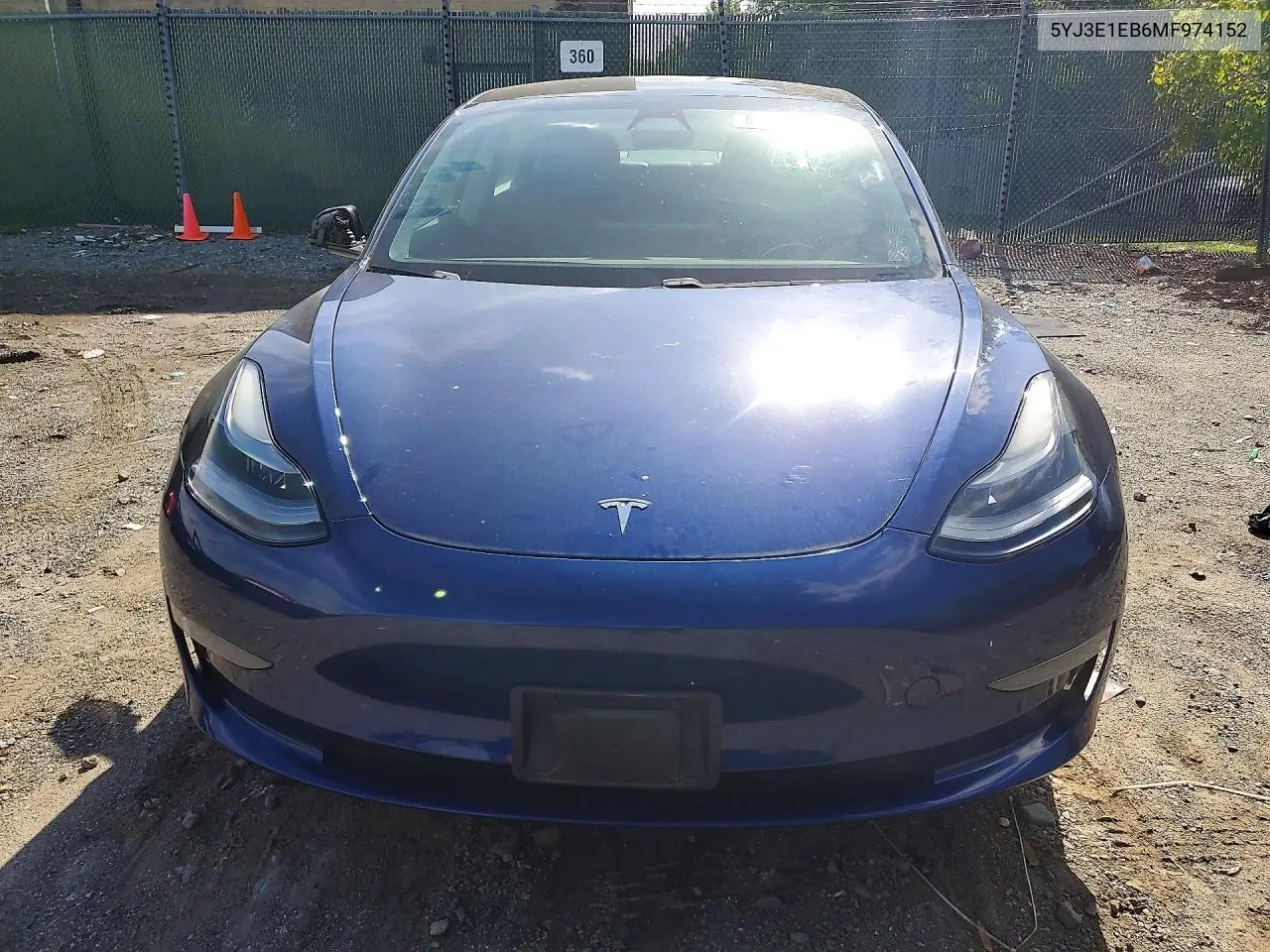 2021 TESLA MODEL 3 VIN 5YJ3E1EB6MF974152 — фото 5