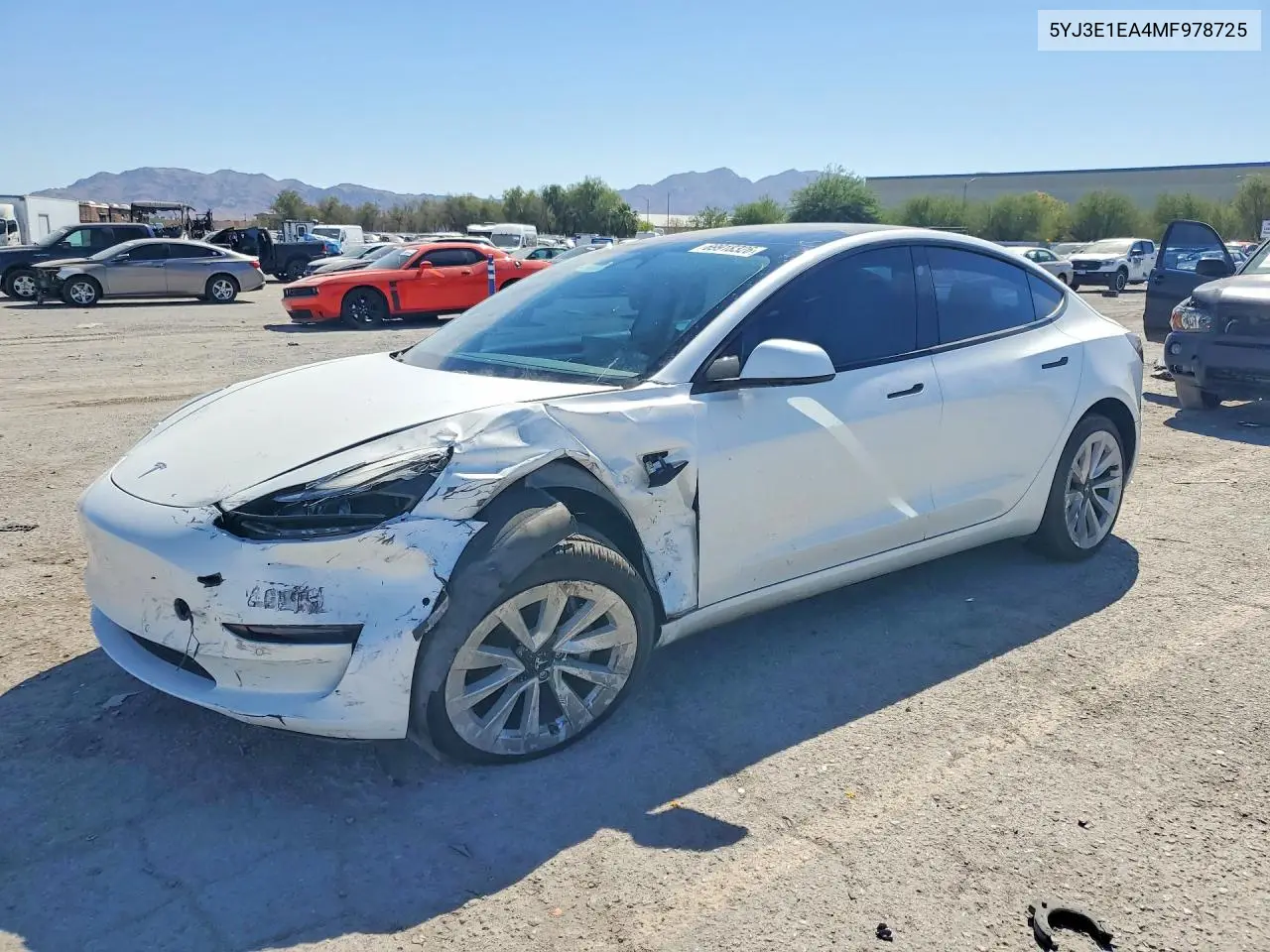TESLA MODEL 3 2021, VIN 5YJ3E1EA4MF978725