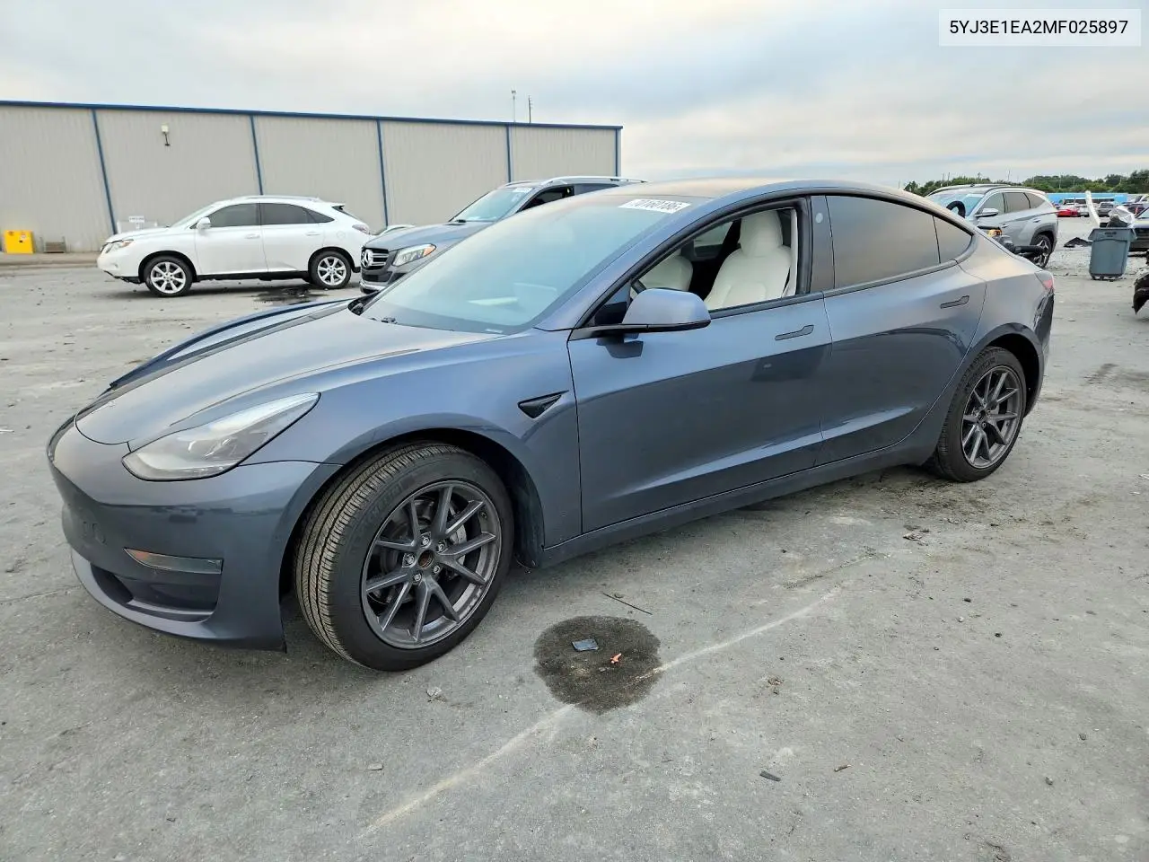 TESLA MODEL 3 2021, VIN 5YJ3E1EA2MF025897