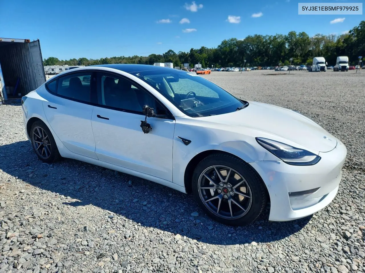 2021 TESLA MODEL 3 VIN 5YJ3E1EB5MF979925 — фото 4