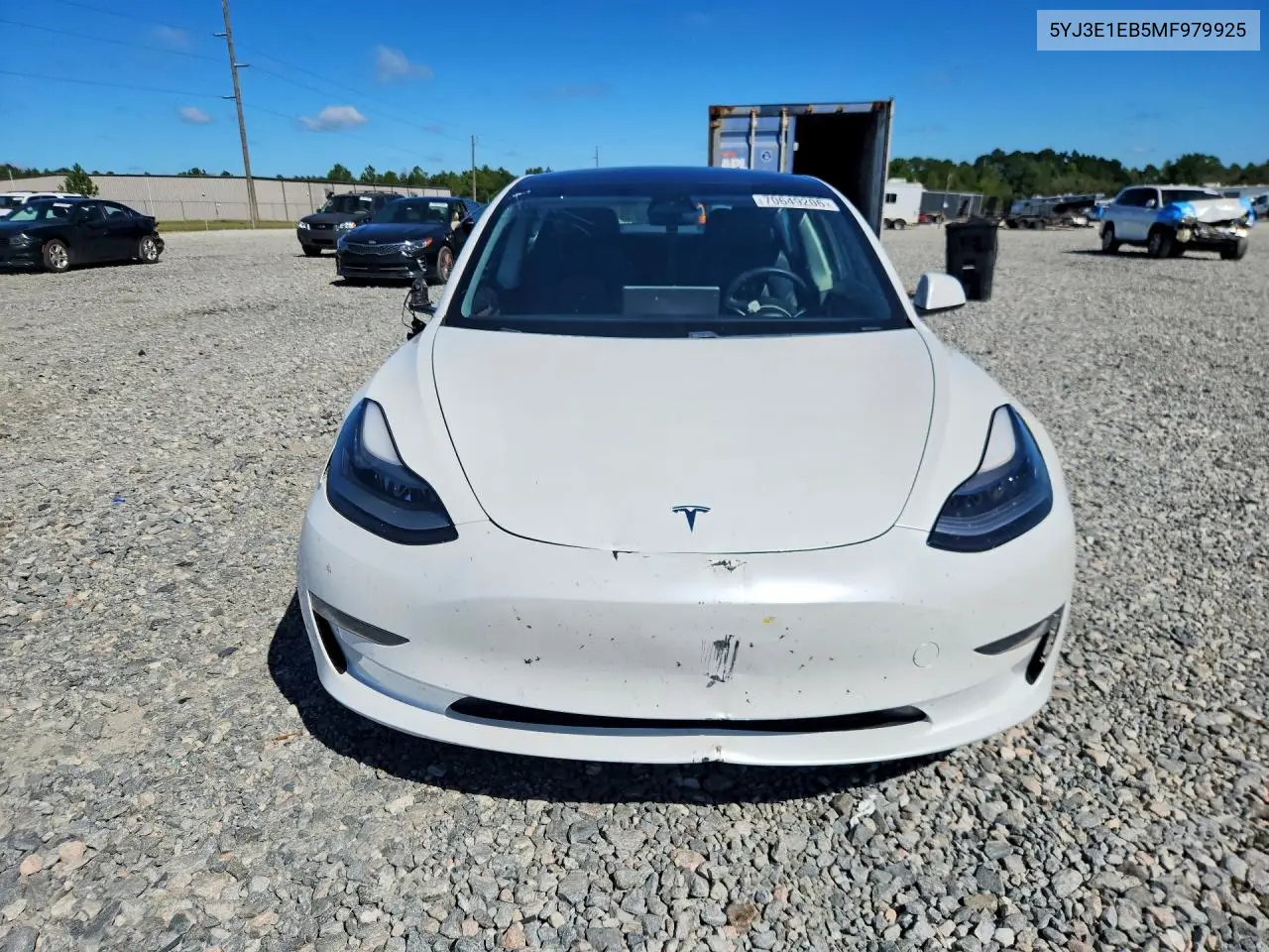 2021 TESLA MODEL 3 VIN 5YJ3E1EB5MF979925 — фото 5