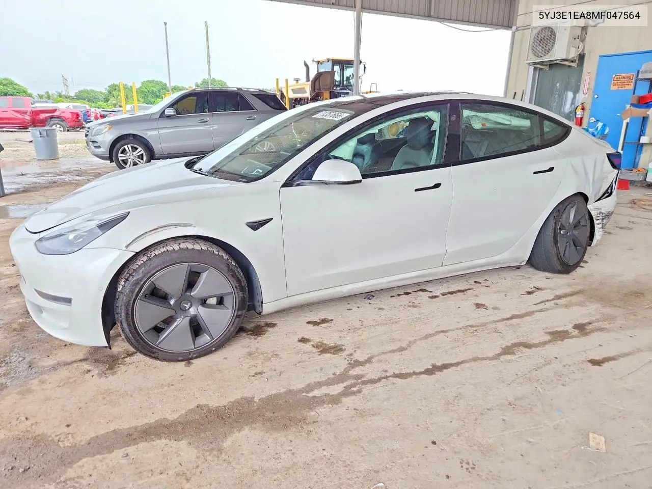 TESLA MODEL 3 2021, VIN 5YJ3E1EA8MF047564